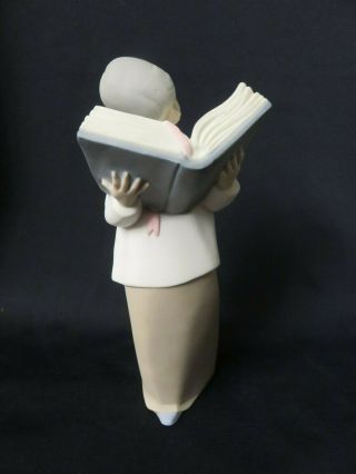 RARE Lladro Figurine ' Choir BOY with OPEN BIBLE ' Mat Finish 1010326 - C 4