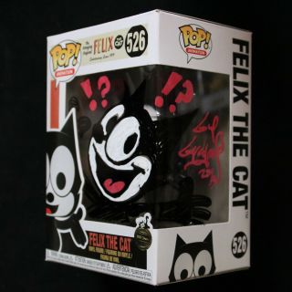 FELIX THE CAT GUY GILCHRIST CUSTOM DRAWING FUNKO POP SIGNED with Toy 2