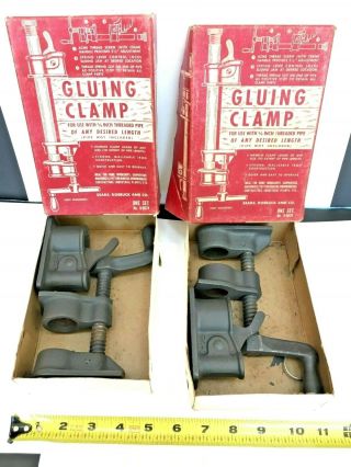 2 Vintage Sears Craftsman 9 - 6674 Gluing Clamps 3/4 "