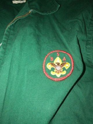 Vintage 1960s Boy Scouts Green Jacket with 1967 World Jamboree Patch and more. 3