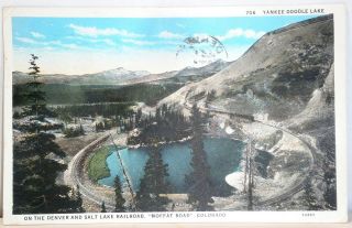 Vintage Sanborn Postcard 706 Yankee Doodle Lake On Moffat Road - Pm 1930 - Exc