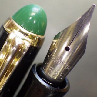 Green Black Kohinoor 3060 Piston Fountain Pen Renew 2556 F Nib,  3 Stylopoint