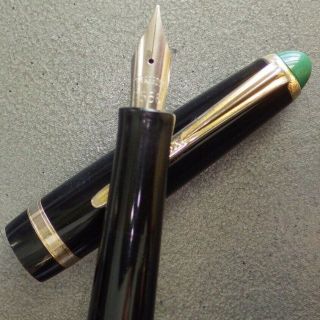 Green Black KOHINOOR 3060 Piston Fountain Pen ReNew 2556 F Nib,  3 Stylopoint 3