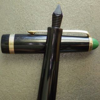 Green Black KOHINOOR 3060 Piston Fountain Pen ReNew 2556 F Nib,  3 Stylopoint 4