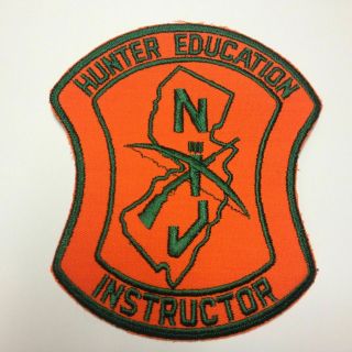 Large Vintage Hunter Education Instructor Patch Jersey Fish & Game Patch