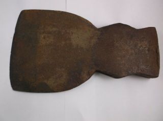 Large Vintage Broad Axe Head Marked Am 5 1/2 Pounds Wood Chopping Wood Tool