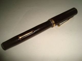 Vintage Presto Fountain Pen Black Gold Filled