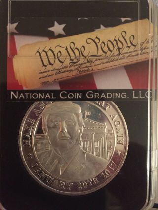 . 999 Silver Medal 2017 45th Us President Inaugural Day Release