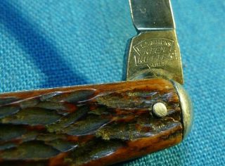 Vintage Keen Kutter E.  C.  Simmons Jigged Bone Pocket Knife 5