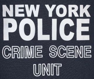Nypd York Police Department T - Shirt Crime Scene Detective Csu Sz Xl Nypd