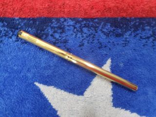 Vintage Sheaffer Trz Model 70 Fountain Pen Med 23k Gold Electroplate White Dot