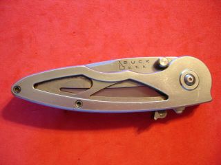 Ntsa Buck Usa 3 3/4 " Closed " Rush " Linerlock Pocket Knife 290 2005