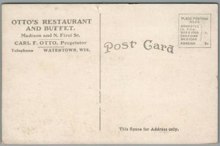 WATERTOWN,  WISCONSIN WI - OTTO ' S RESTAURANT AND BUFFET,  BAR - POSTCARD 2
