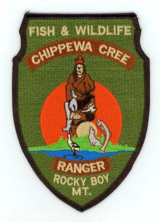 Chippewa Cree Rocky Boys Fish & Wildlife Tribal Ranger Montana (rare)