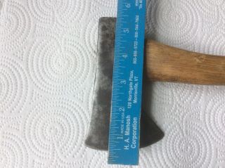 Vintage NORLAND Hatchet With Wear 11 Inches Long 5 1/2 Inch Head 4
