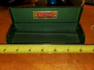 Vintage S - K Wayne Tools Green Metal Tool Box Sk Box Only