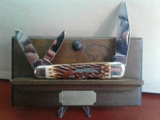 Parker Cut Co.  Knife,  Whittler,  Bone Handles,  4 " Closed