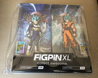 2019 Sdcc Exclusive - Figpin Xl Goku & Vegeta Ssgss Dragon Ball Z 2 - Pack
