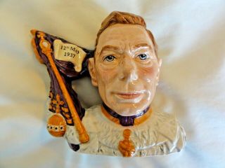 Royal Doulton Toby Jug Of King George Vi Limited Edition Of 1000 D7167