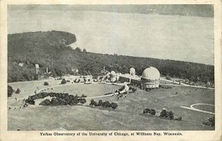 Postcard Yerkes Observatory,  University Of Chicago,  Williams Bay,  Wisconsin