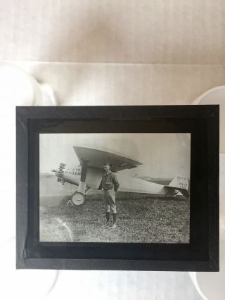 Charles Lindbergh - Spirit of St.  Louis - Lantern Slide,  Yale Press 2