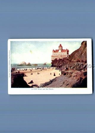 California Postcard F,  9116 Cliff House And Seal Rocks In San Francisco
