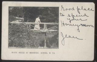 Postcard Aurora West Virginia/wv Early 1900 