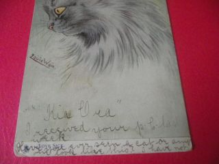 LOUIS WAIN CATS 1906 POSTCARD 