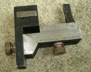 Unusual Vintage Tool " Withdraw  Advance " Unknown Mystery Measure Military ?