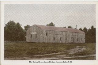 Camp Norbey Dining Hall Postcard Barnstead Nh 1912 Suncook Lake Pittsfield Nh