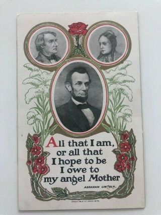 ABRAHAM LINCOLN Postcards Set of 5 - speeches,  John Wilkes Booth,  Conspirators 4