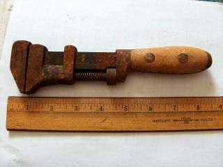 Rare Antique Adjustable Monkey Wrench • Vintage Pexto Solid Bar Tool ☆usa
