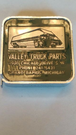 Vintage Barlow,  Tape Measure Valley Truck Parts Grand Rapids Mi Advertising
