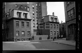 1933 Cherry Lane Barrow St Manhattan Nyc York City Old Photo Negative 685b