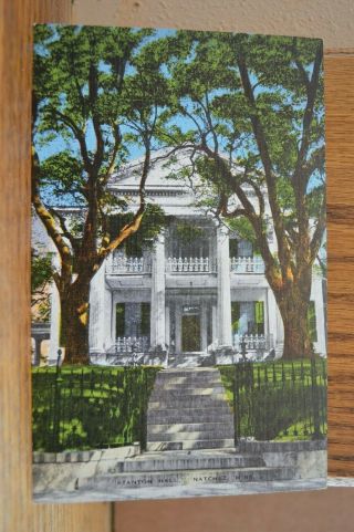 C 1940 Stanton Hall - Natchez Mississippi Postcard
