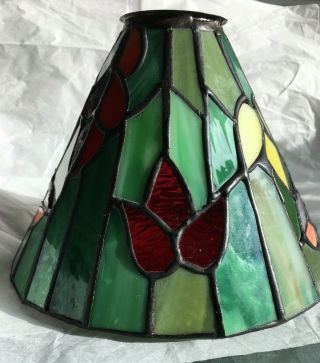 Small Tiffany Style Stained Glass/ Leaded Lamp Shade Only