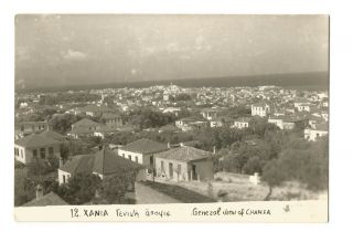 Chania,  Crete,  Greece,  General View,  Vintage Postcard