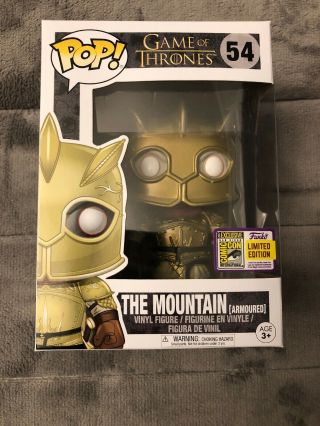 Funko Pop Game Of Throne 54 The Mountain Armoured Sdcc Exclusive Nm/mt