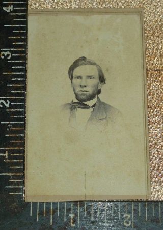 Cdv Civil War Era Dr.  C.  W.  Greenfield Clarksville Tenn.  Revenue Stamp