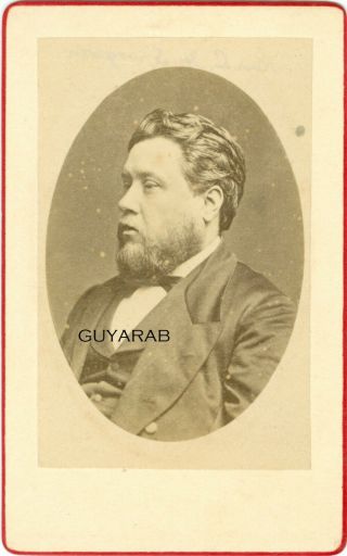 Mr.  Charles Spurgeon,  Baptist Preacher,  Carte De Visite