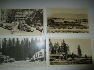 4 California Shasta Harbin Springs Yreka Weott Real Photo Rppc Postcard