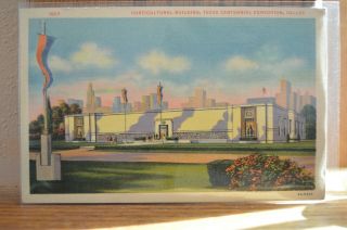 1936 Horticultural Building Texas Centennial Exposition Dallas Texas Postcard