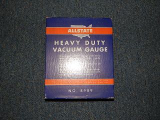 Vintage Allstate Heavy Duty Vacuum Gauge - 8989 - R18453