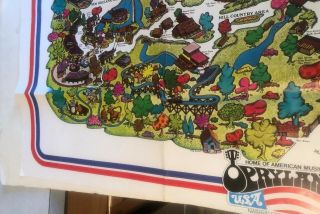 Vintage Opryland Amusement Park Guide Map Nashville Tennessee 4
