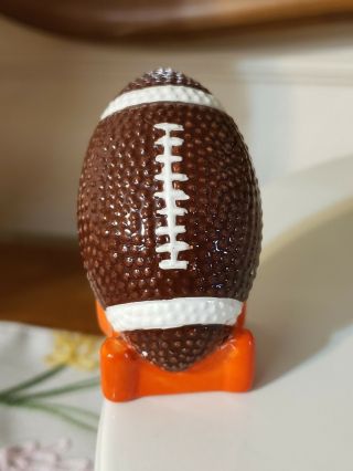 Rare Nora Fleming Football Mini With Orange Base - A46