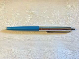 Paper Mate Regular Profile Light Blue W/chrome Cap Ballpoint Pen