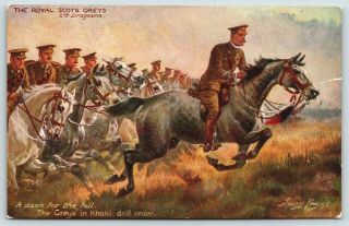 Harry Payne Royal Scots Greys 2nd Dragoons Drill Order Horses Dash For Hill Tuck