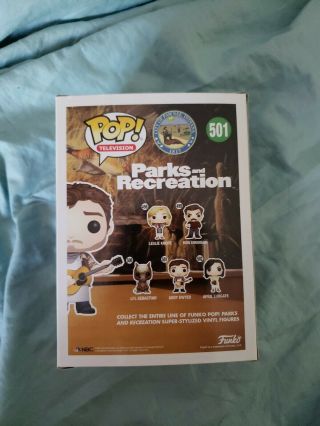 FUNKO POP Andy Dwyer Parks And Recreation Rec Television Protector Rare 3