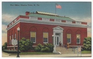 Charles Town,  West Virginia,  Early View Of The Post Office