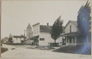 Conway,  Michigan,  C 1912 View Of General Store& Red Crown Gasoline Pump,  Signage